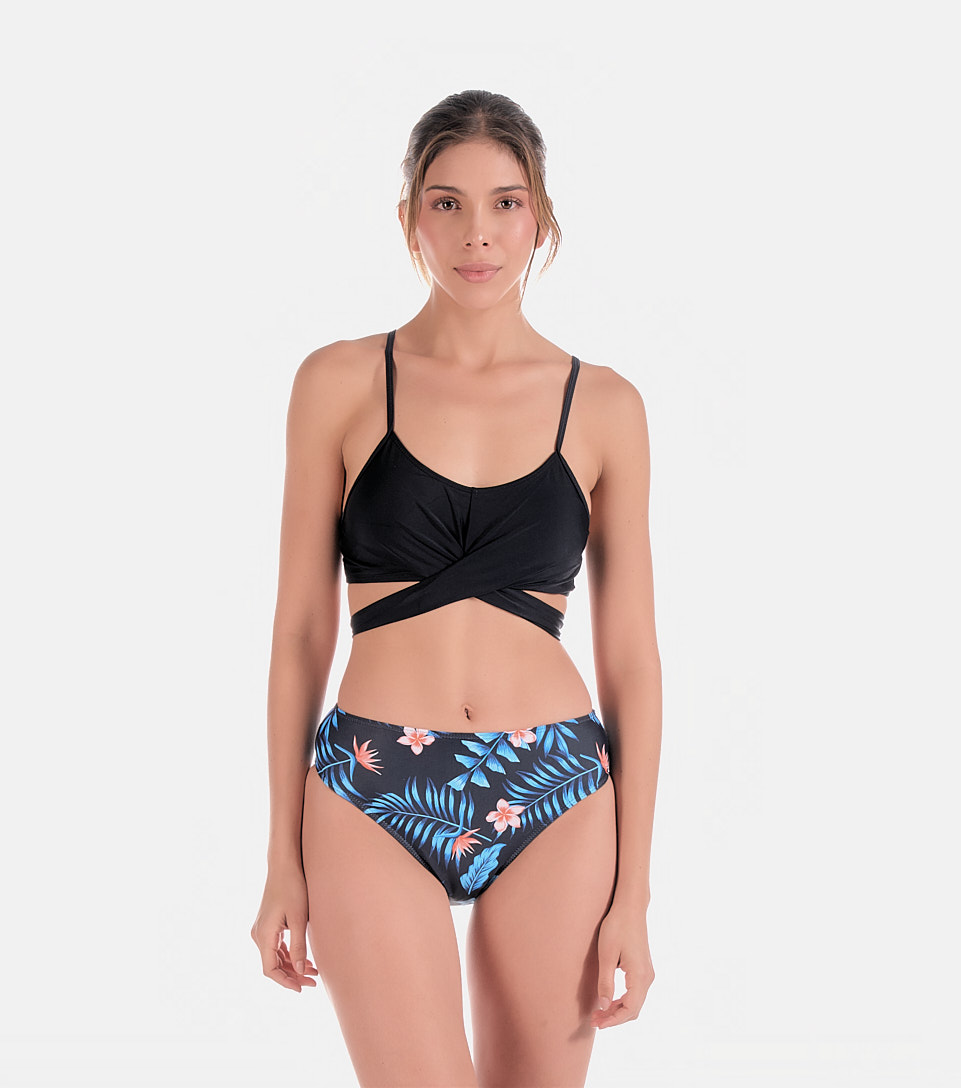 Set Traje De Bano Y Cardigan Estampado DerekAZ