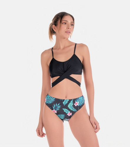 Set Traje De Bano Y Cardigan Estampado DerekVD