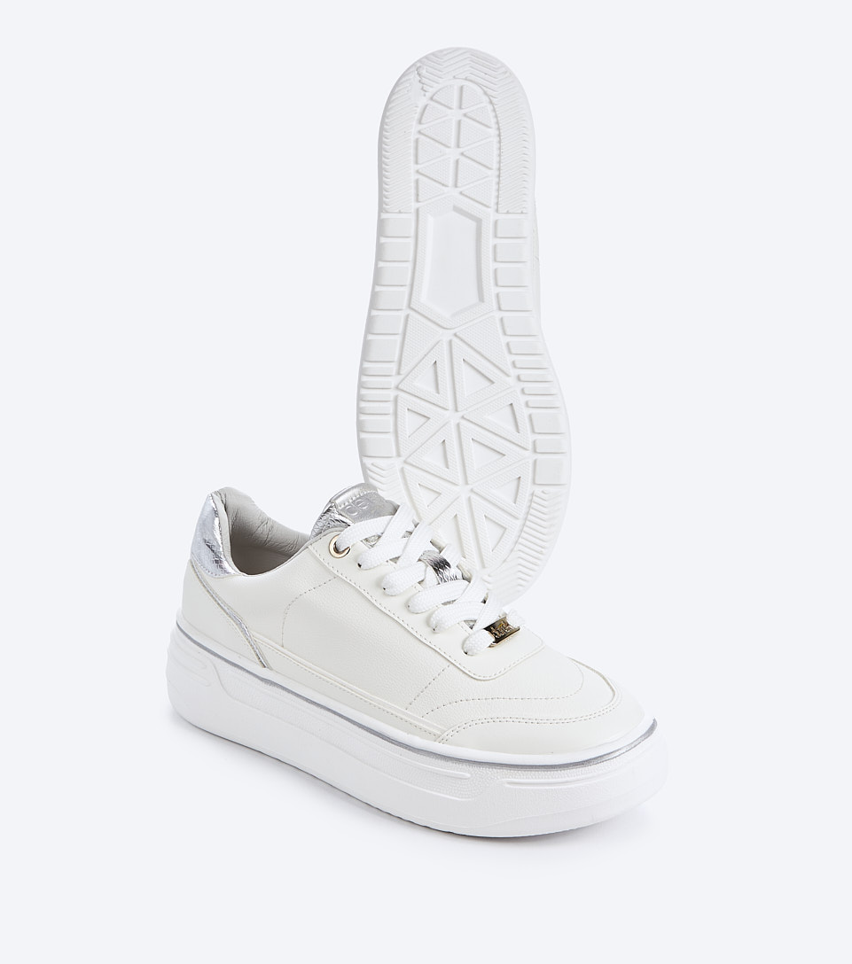 Tenis Para Mujer Combinados Con Cordones Derek 832513 PT