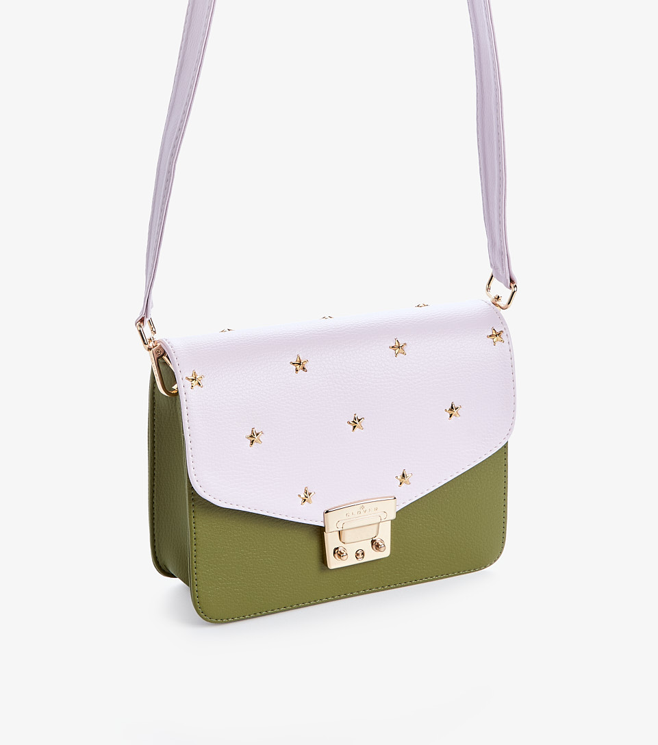 Vale Bolso Con Estilo Crossbody Lila Verde Oscuro Clover 833125 VO