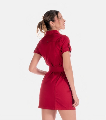 Vestido Para Mujer Valeria Cargo Unicolor DerekRJ