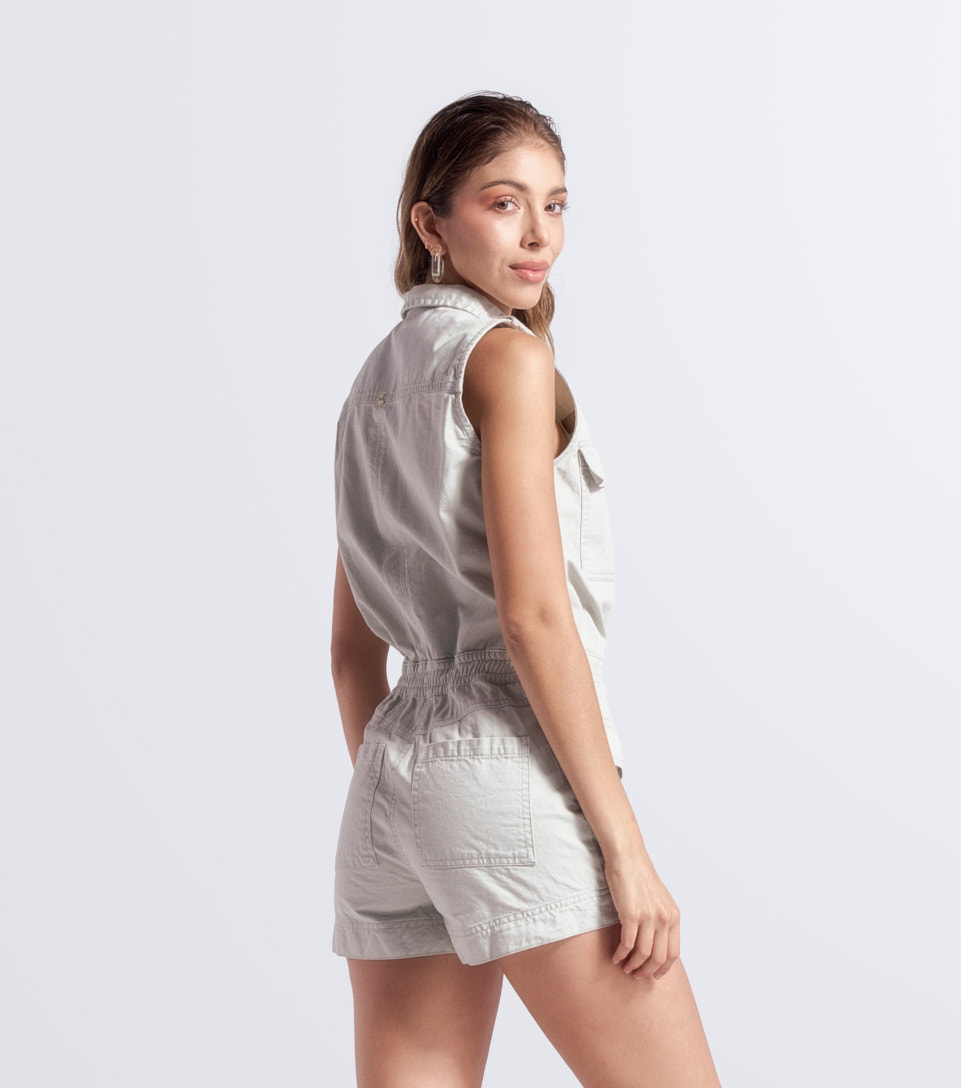 Enterizo De Short Para Mujer Con Bolsillos Cargo Unser 831809 BC