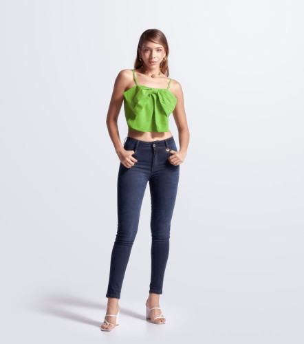 Jean Para Mujer Pull Up Con Proceso Oscuro Praga Karmit DerekAZ