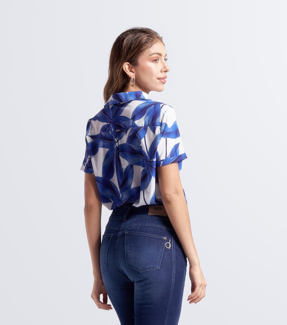 Blusa Camisera Para Mujer Gabriela Manga Corta Derek 832426 AZ