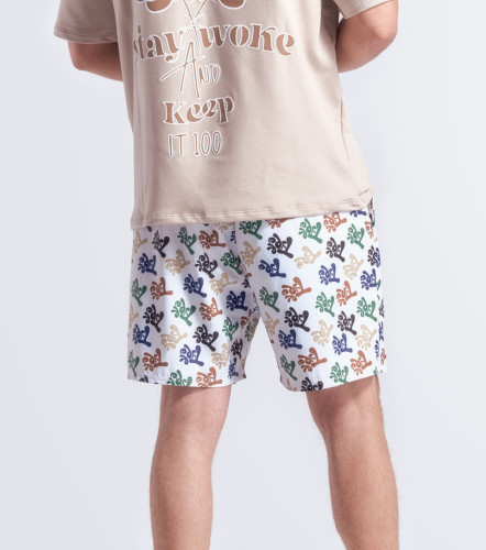 Mau Pantaloneta Estampada TyperBL