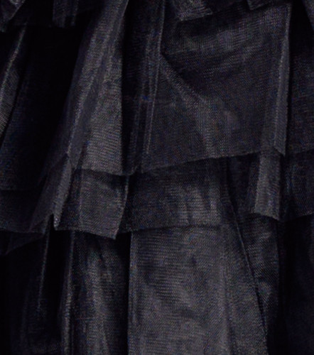 Vestido Corto Capas Tul Unicolor DerekNG