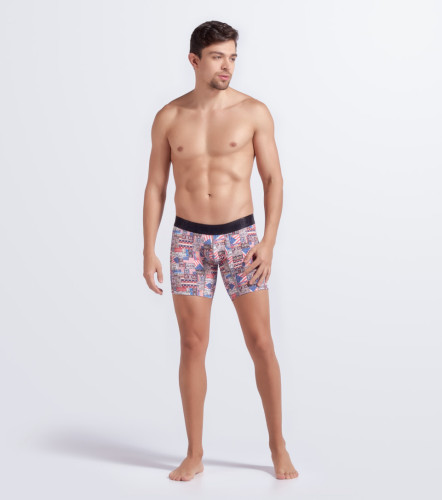 Boxer Para Hombre Bipack Combinado Con Elastico Marcado Texto UnserAZ