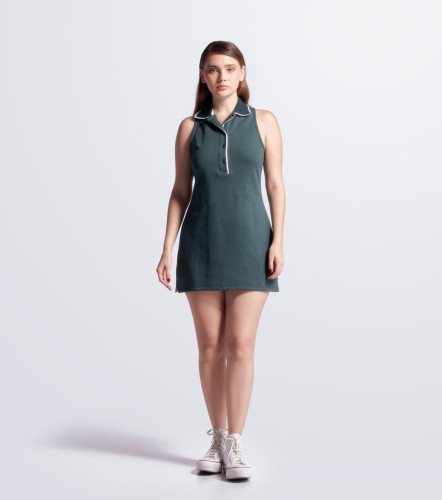 Gaby Vestido Tipo Polo Sin Mangas TyperVO