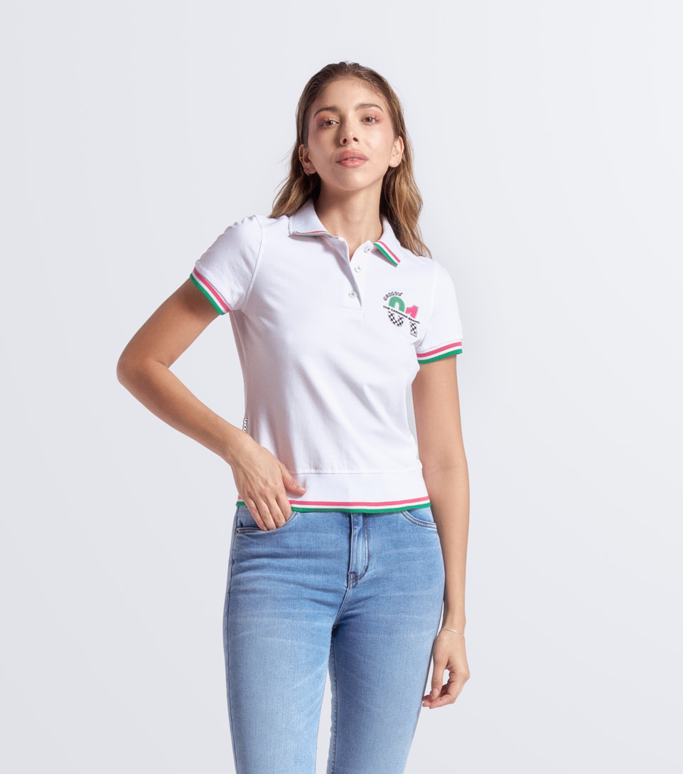 Antia Blusa Tipo Polo Femenina Groggy 832280 BL