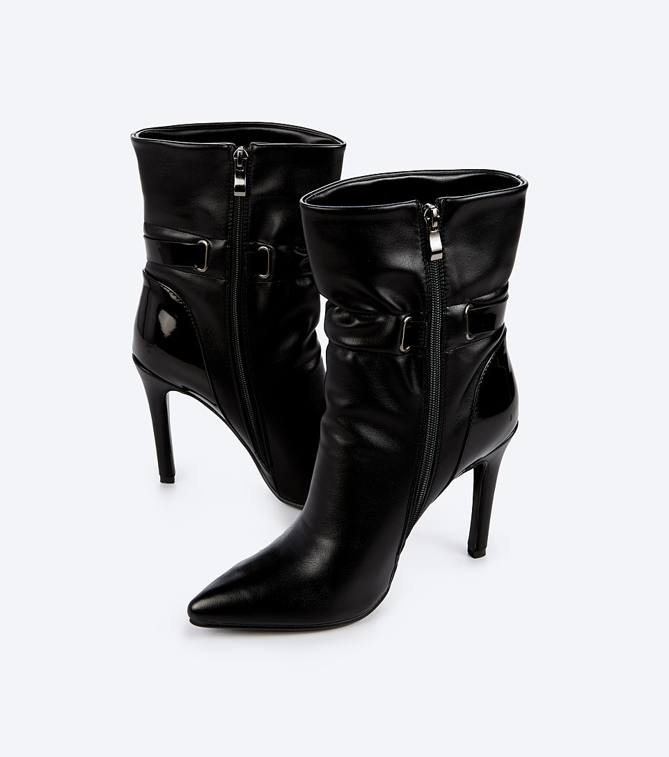 Bota Para Mujer Cana Media Con Tacon Derek 828184 NG