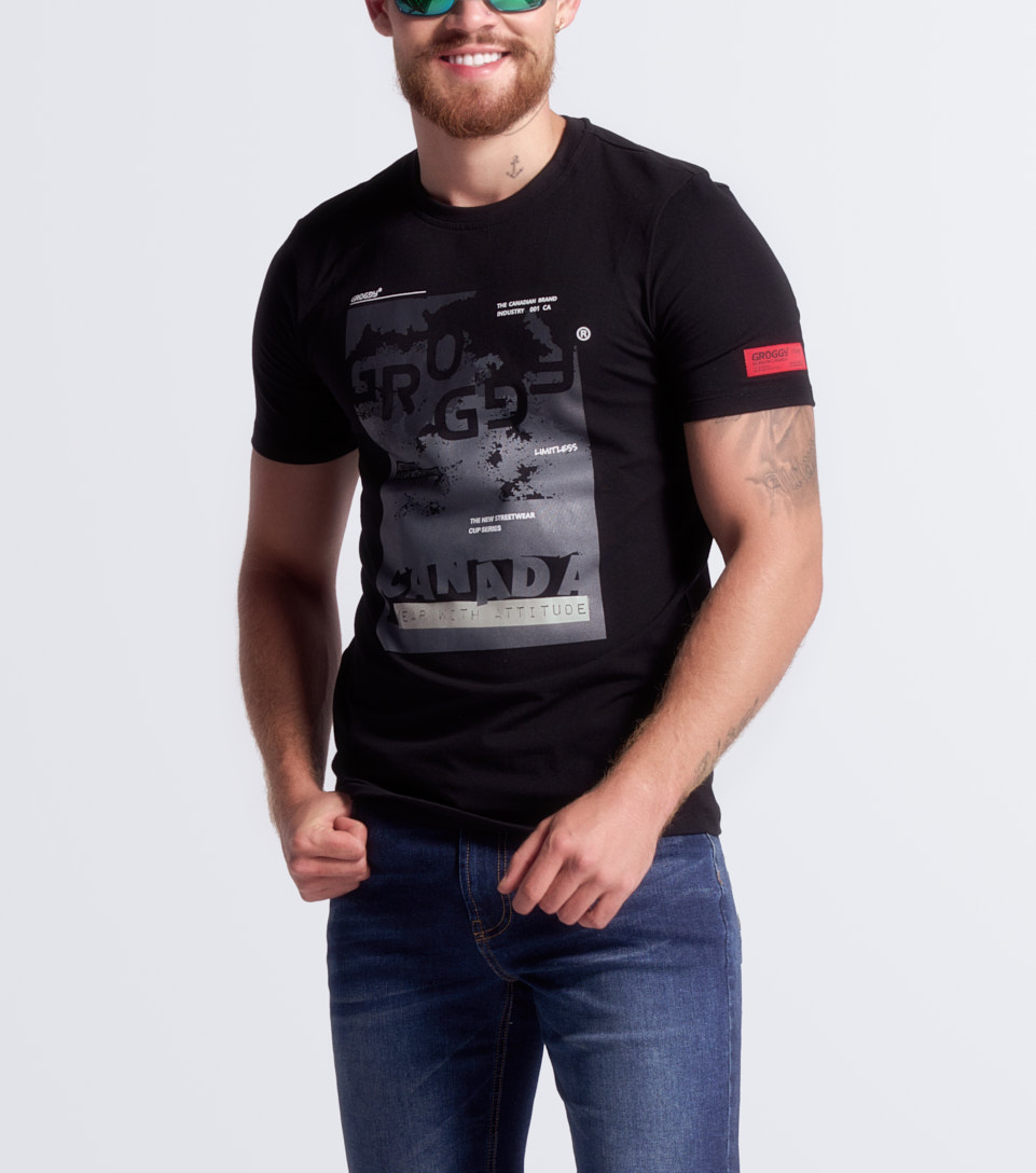 Braldi T Shirt Slim Masculina Groggy 834065 NG