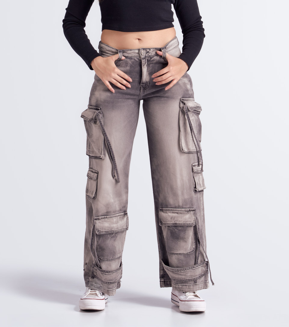 Dali Pantalon Cargo Descaderado Typer 833181 