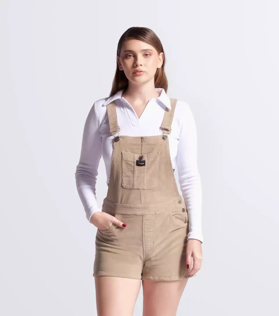 Fer Overall Corto En Corduroy Unicolor TyperKQ