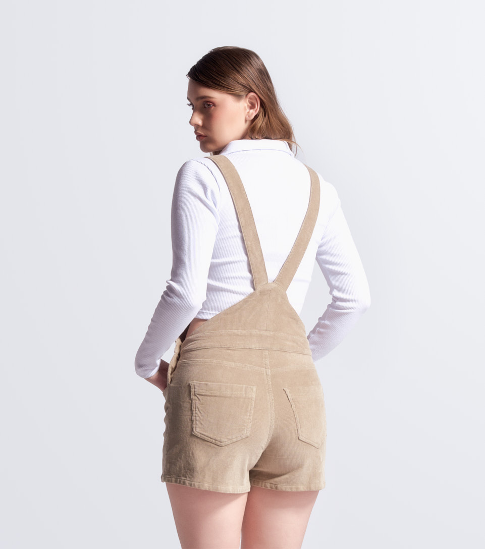 Fer Overall Corto En Corduroy Unicolor Typer 833515 BG