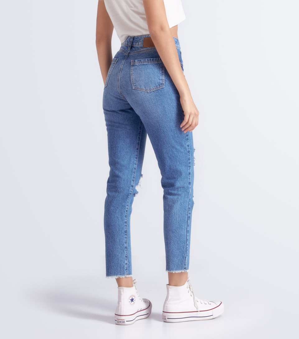 Ivonne Mom Jeans Con Destroyer Typer 825940 