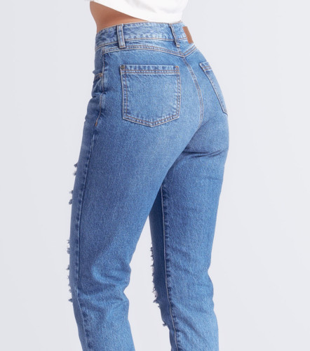 Ivonne Mom Jeans Con Destroyer TyperAZ