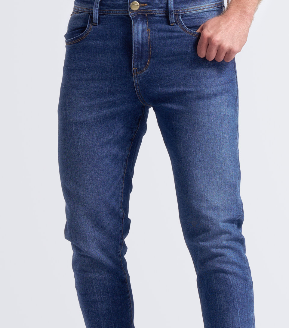 Jean Para Hombre Con Proceso Medio Y Bolsillos Unser 831617 AZ