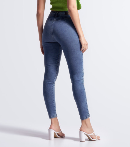 Jean Para Mujer Pull Up Con Brillos Barcelona Victoria DerekAZ