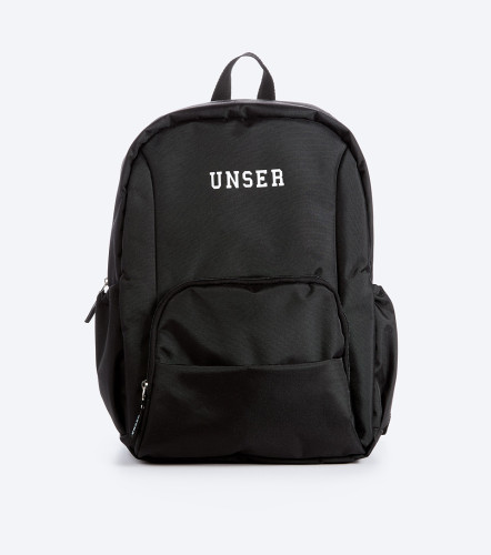 Morral Para Hombre Unicolor Con Bolsillos Y Texto UnserNG