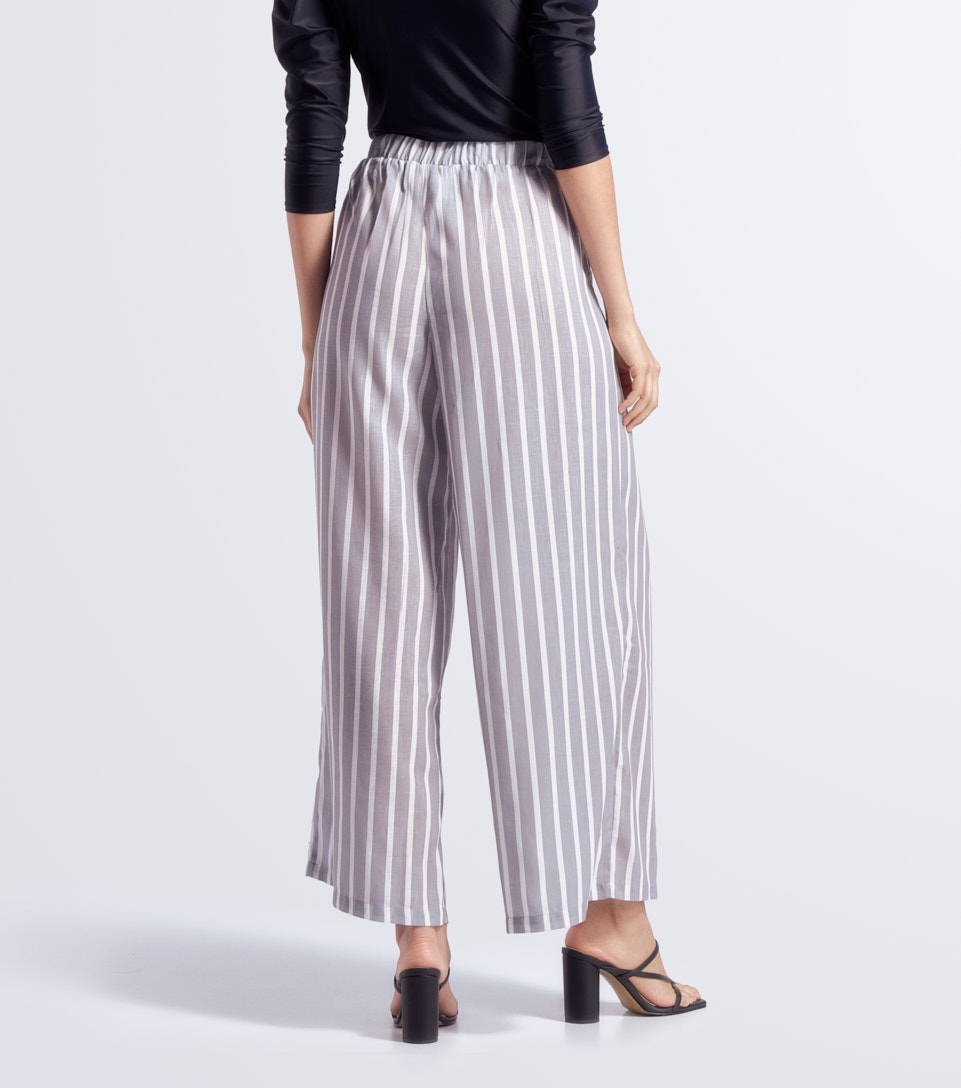 Pantalon Para Mujer En Lino A Rayas Antonia Derek 830211 GR