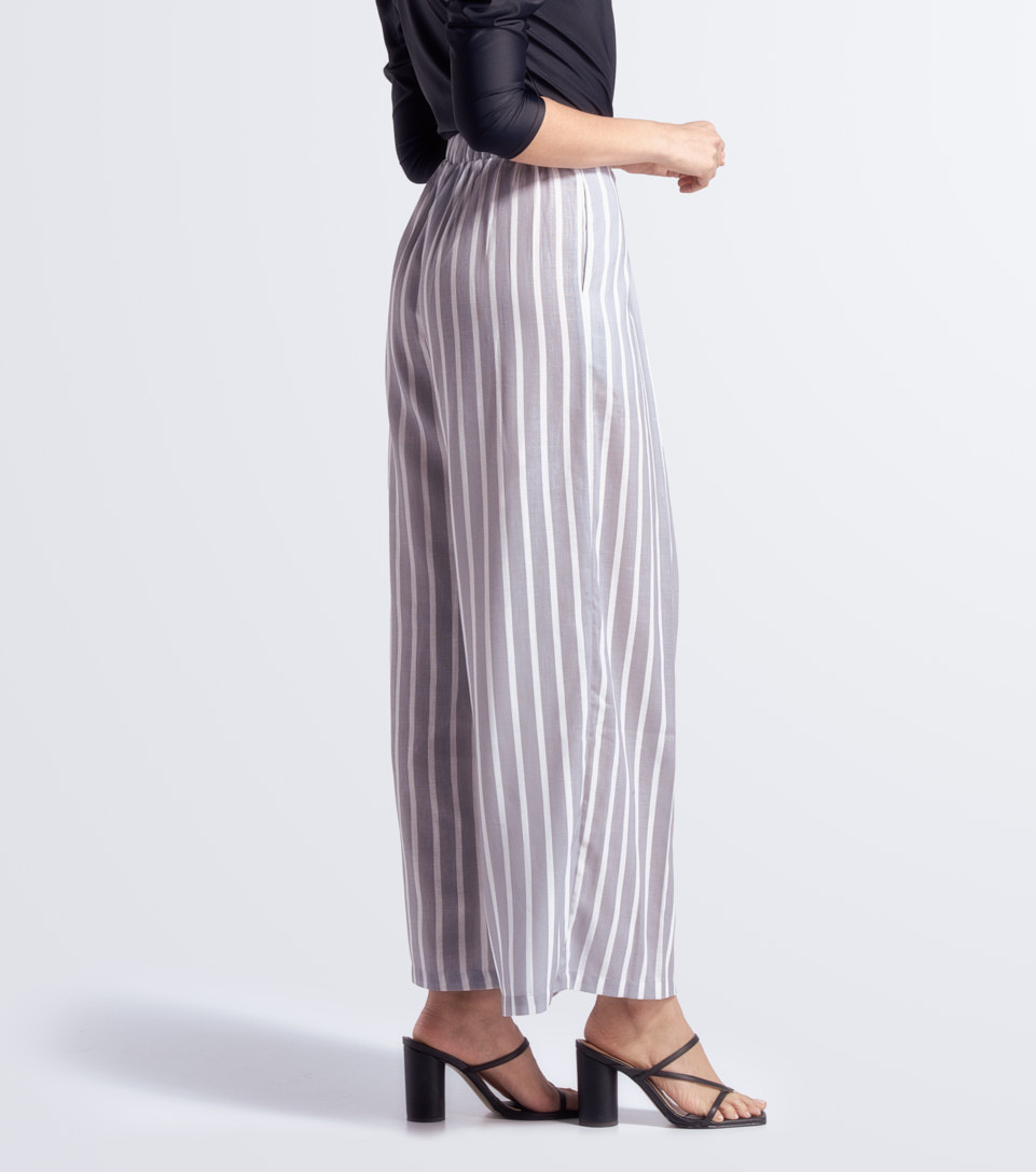 Pantalon Para Mujer En Lino A Rayas Antonia Derek 830211 GR