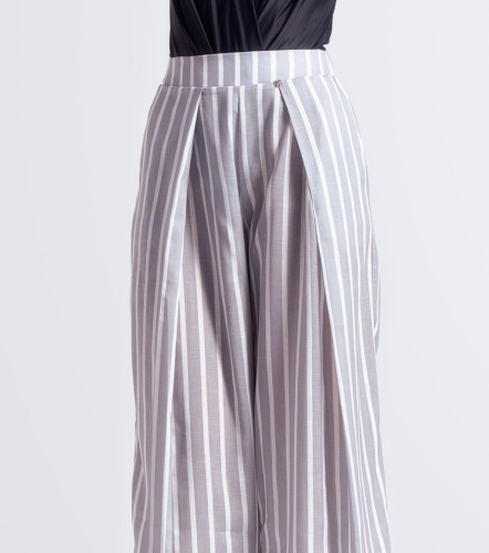 Pantalon Para Mujer En Lino A Rayas Antonia DerekGR