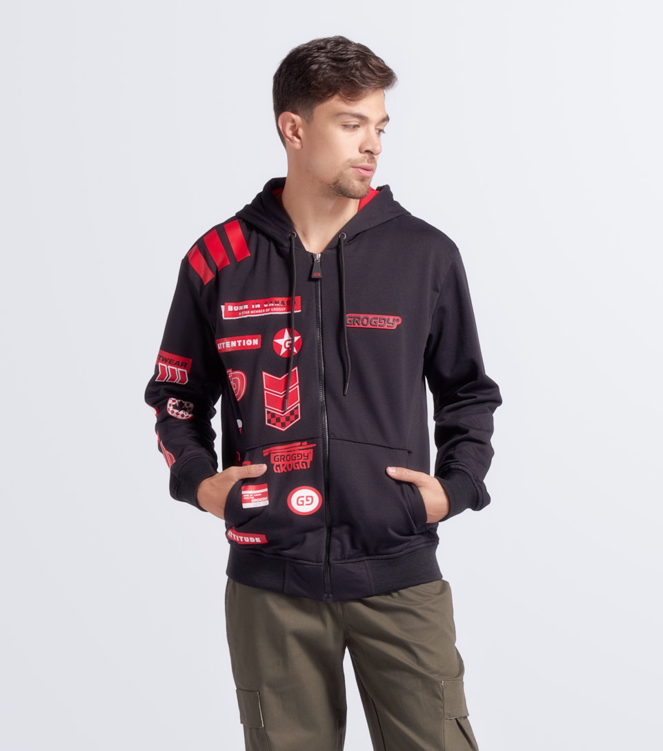 Ranger Hoodie Con Cremallera Masculino 831527 NG