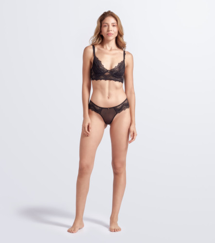 Set Bralet Cachetero En Blonda Unicolor Selena DerekNG