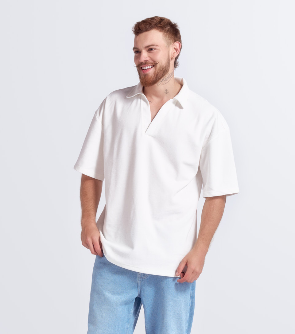 Tony Polo Oversized Texturizado Typer 833528 AR