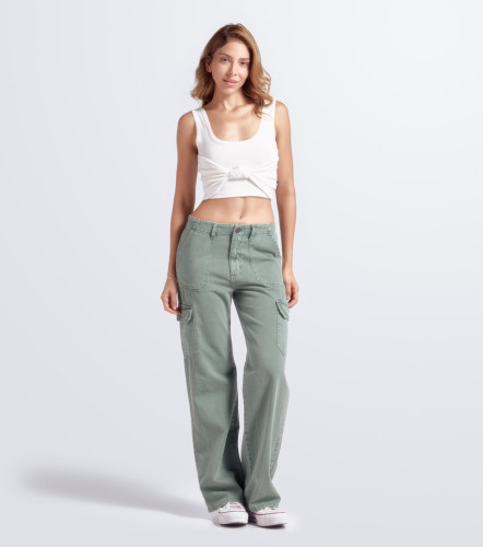 Meli Crop Top Con Mono Unicolor TyperAR