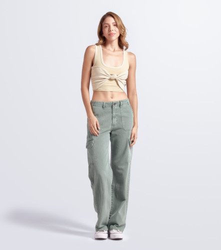 Meli Crop Top Con Mono Unicolor TyperBG