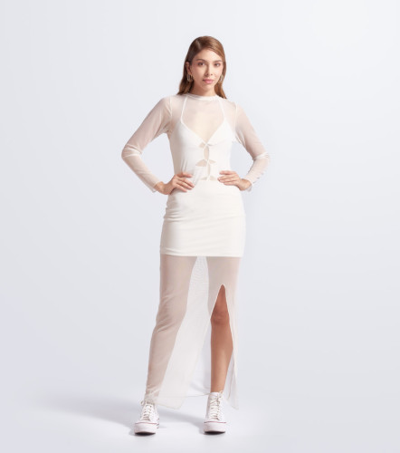 Alegra Vestido Slim Fit En Mesh TyperAR