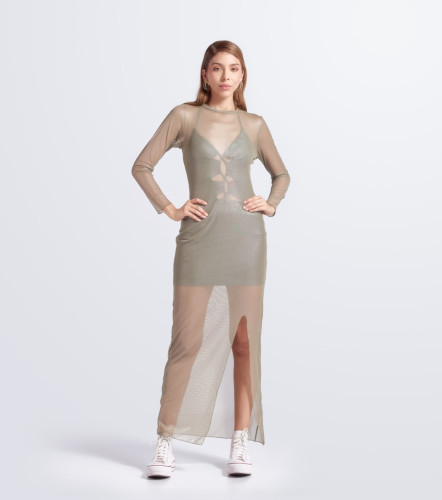 Alegra Vestido Slim Fit En Mesh TyperVD