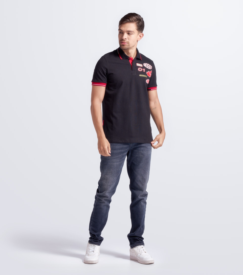 Cliff Polo Slim Masculino Groggy 834063 NG