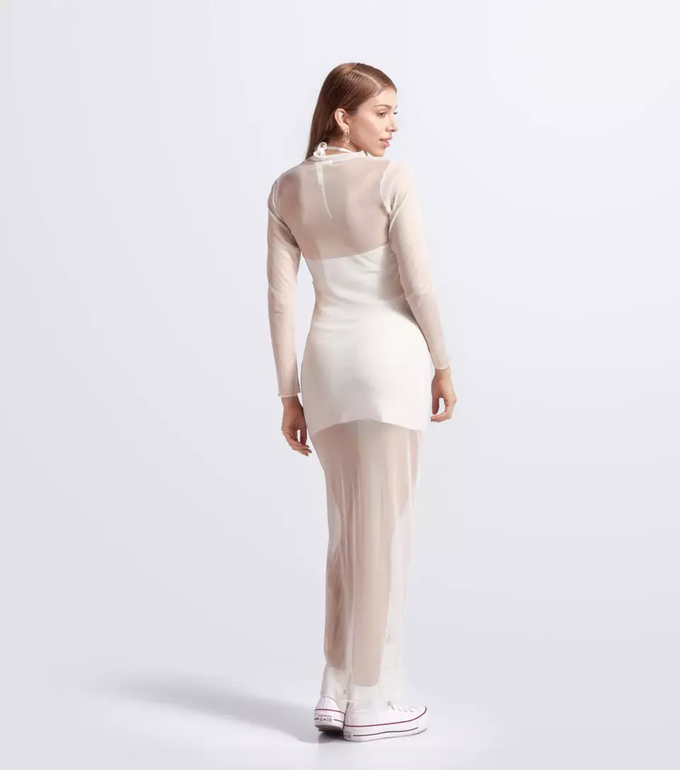 Alegra Vestido Slim Fit En Mesh TyperAR