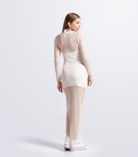 Alegra Vestido Slim Fit En Mesh TyperAR