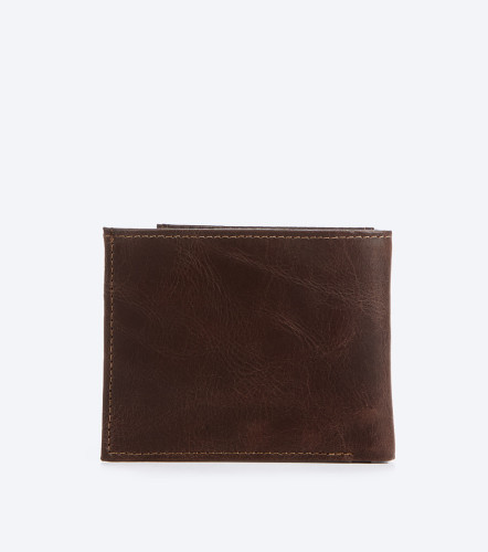 Billetera Para Hombre Unicolor Con Texto UnserCF