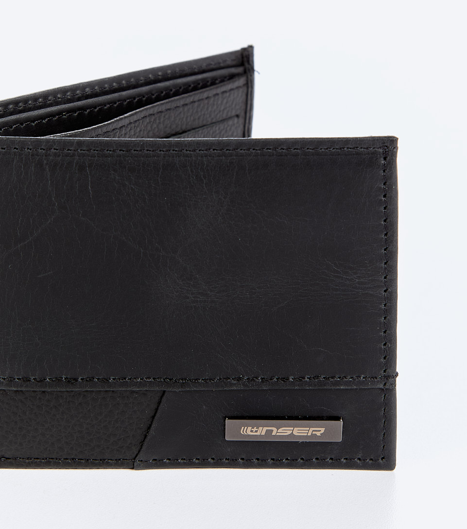 Billetera Para Hombre Unicolor Con Texto Unser 833814 NG