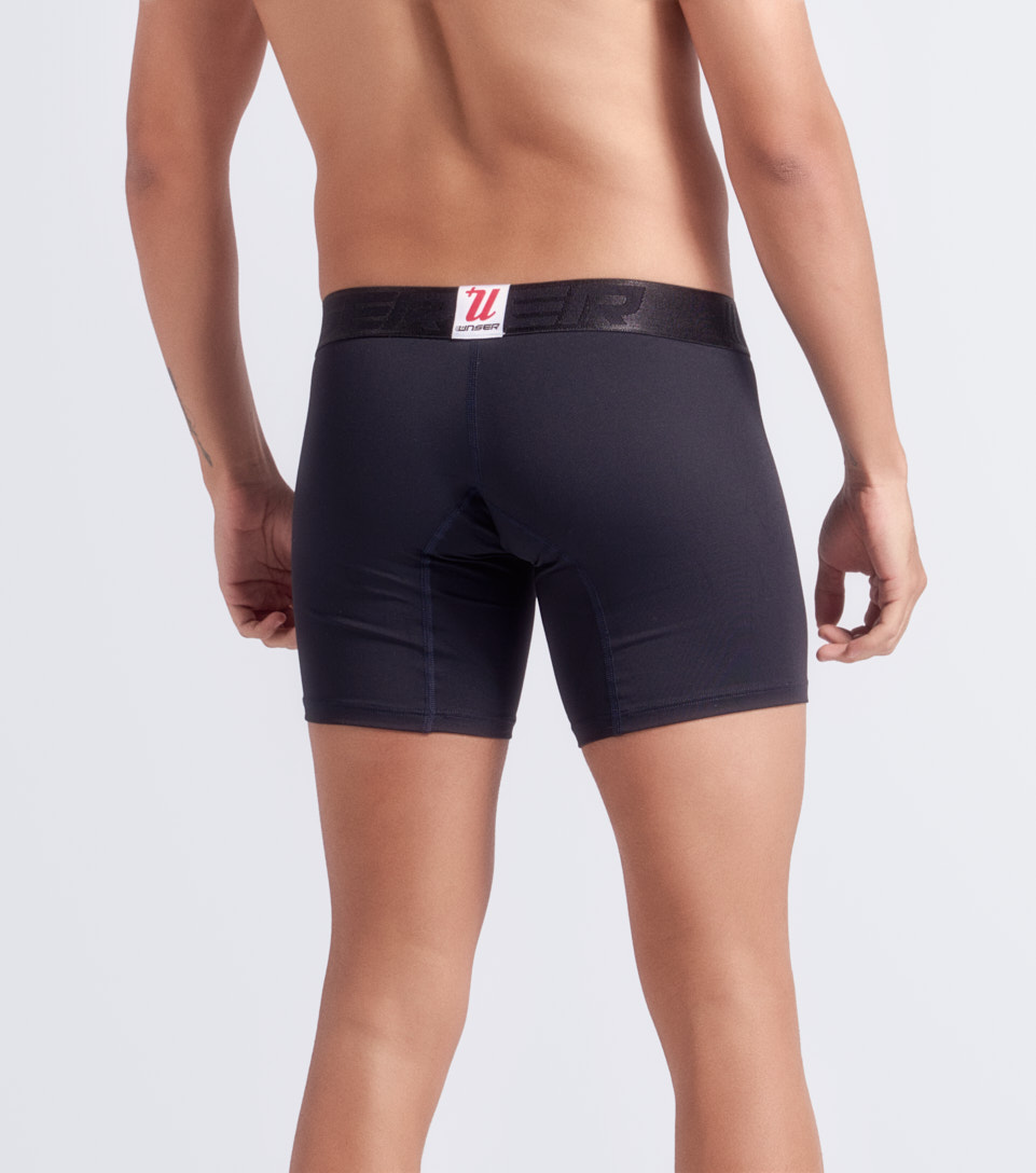 Boxer Para Hombre Bipack Unicolor Con Elastico Marcado Texto Unser 832947 CU