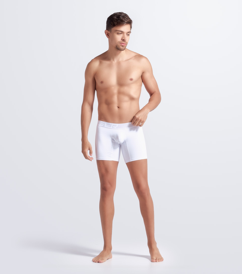 Boxer Para Hombre Bipack Unicolor Con Elastico Marcado Texto Unser 832947 CU