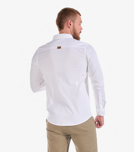 Camisa Billy Slim Popelina Strech Unicolor Sin Bolsillo UnserBL