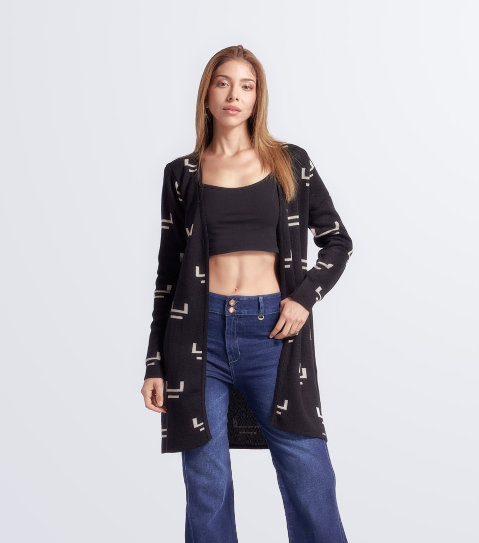 Cardigan Para Mujer Tejido Combinado Derek 833847 NG