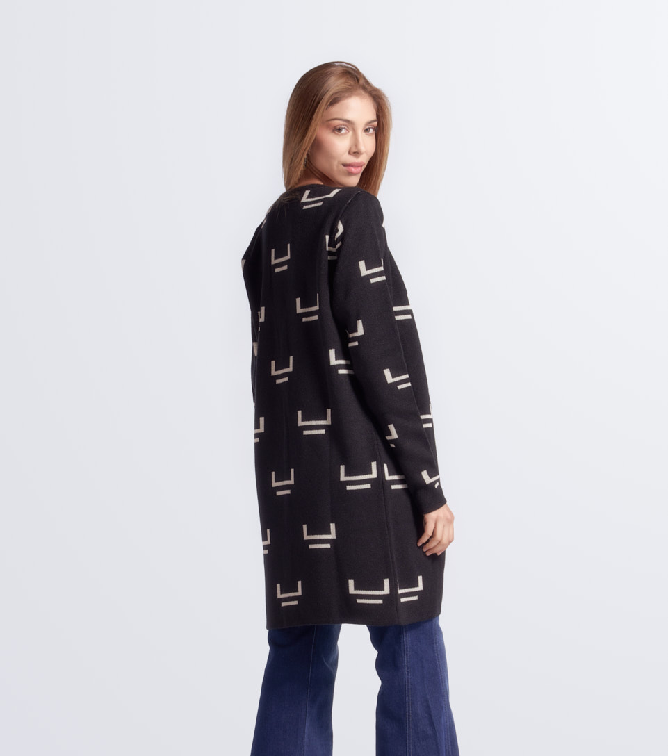 Cardigan Para Mujer Tejido Combinado Derek 833847 NG