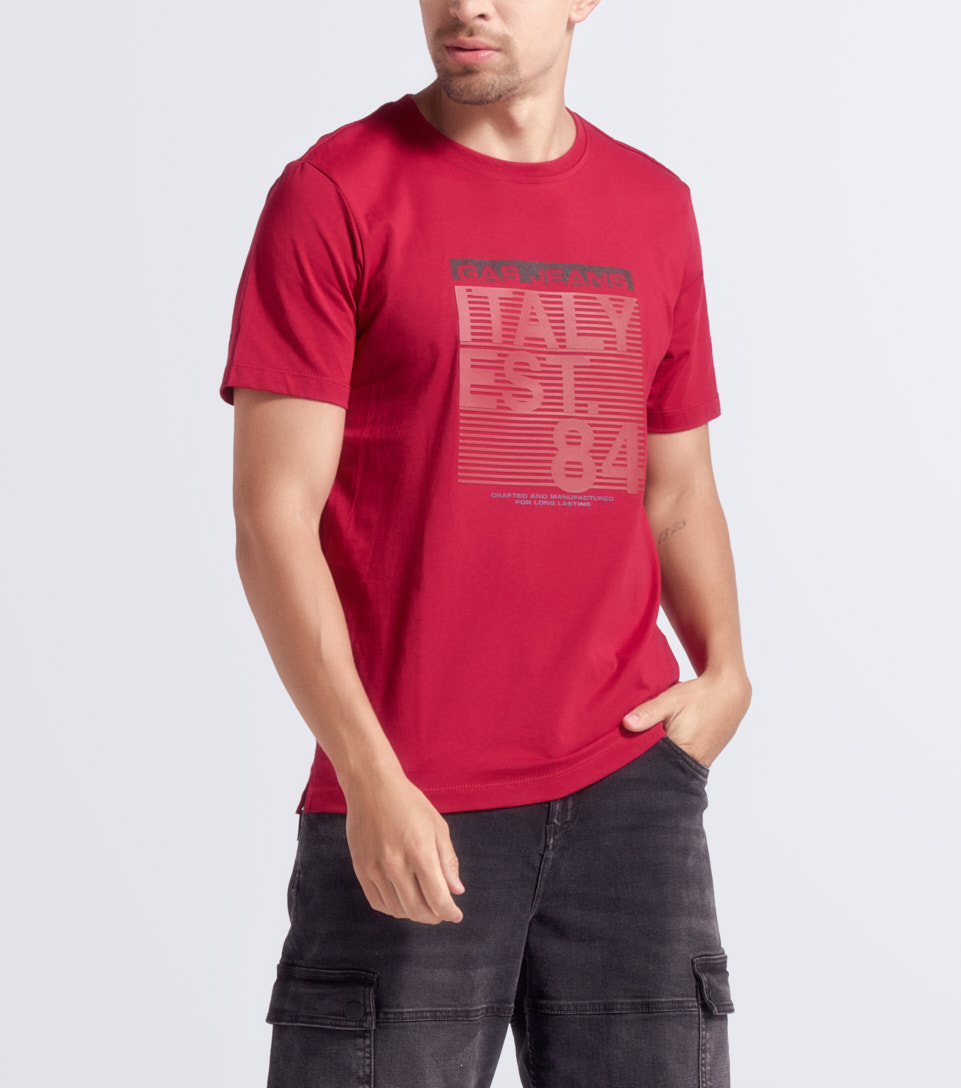 Clerc Camiseta Estampada Slim Fit Masculina Gas 832333 RJ