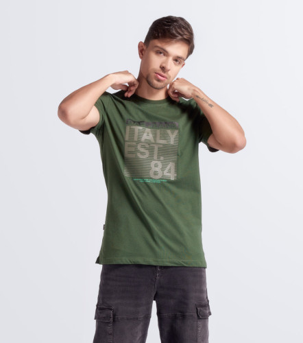 Clerc Camiseta Estampada Slim Fit Masculina GasVD