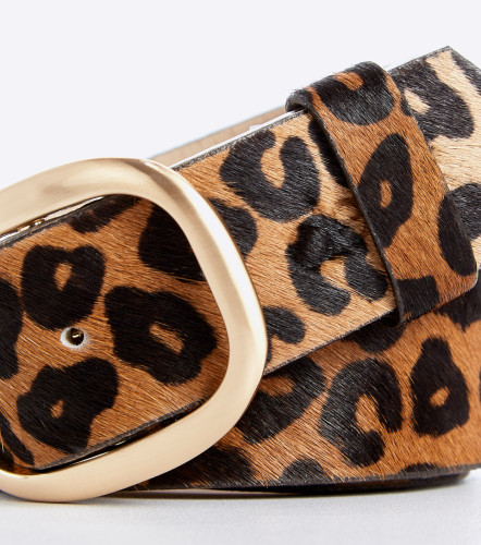 Correa Para Mujer En Cuero Animal Print DerekCF