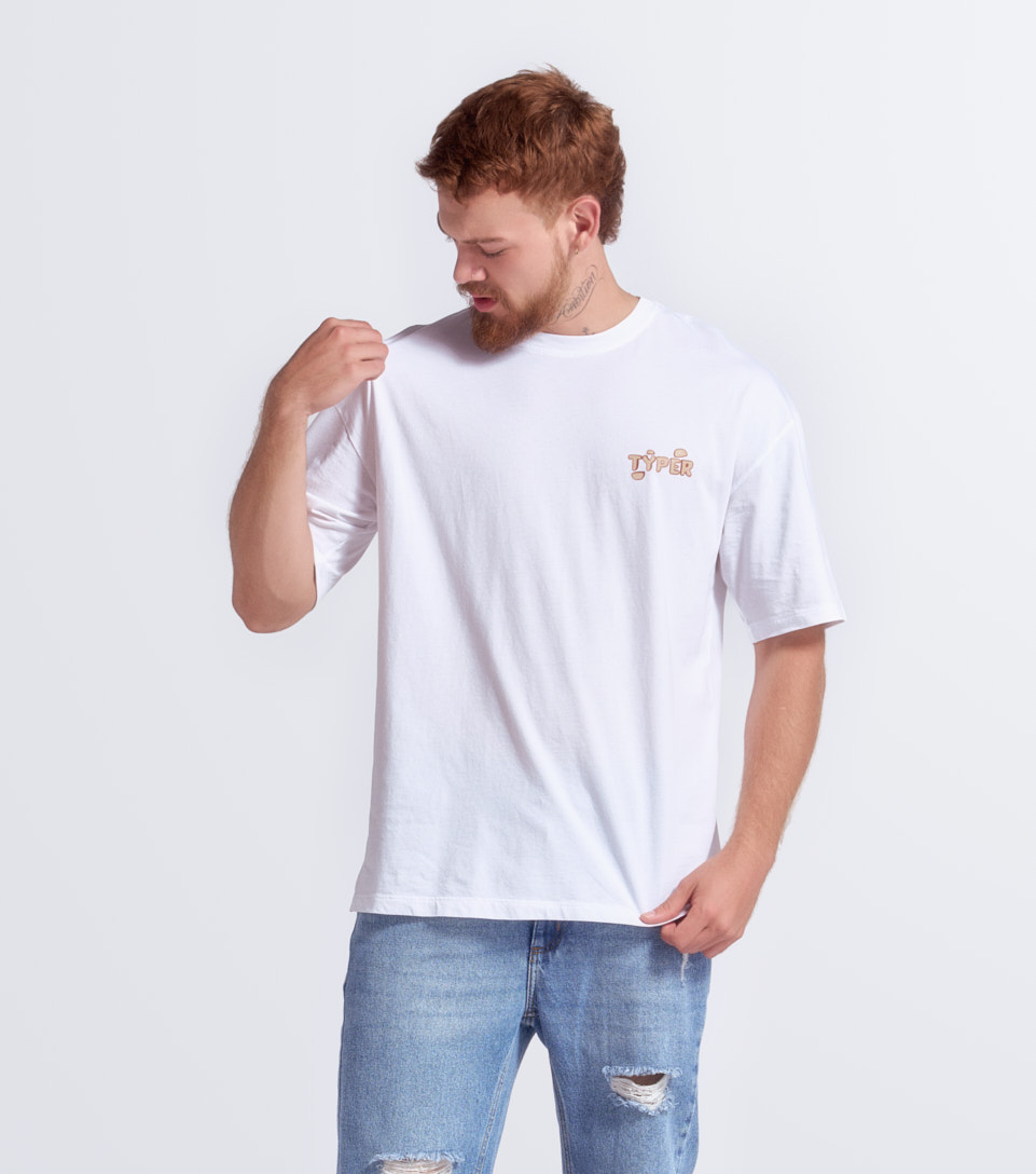 Eddie T Shirt Extra Oversized Estampada TyperBL