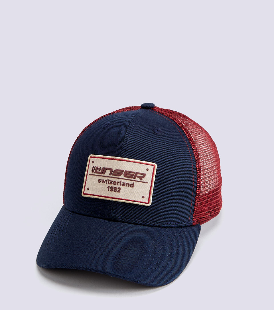 Gorra Para Hombre Combinada Con Malla Y Bordado En Parte Frontal UnserAZ
