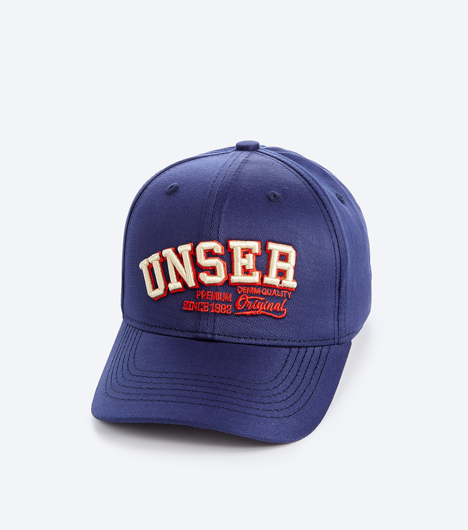 Gorra Para Hombre Unicolor Con Bordado En Parte Frontal UnserAZ