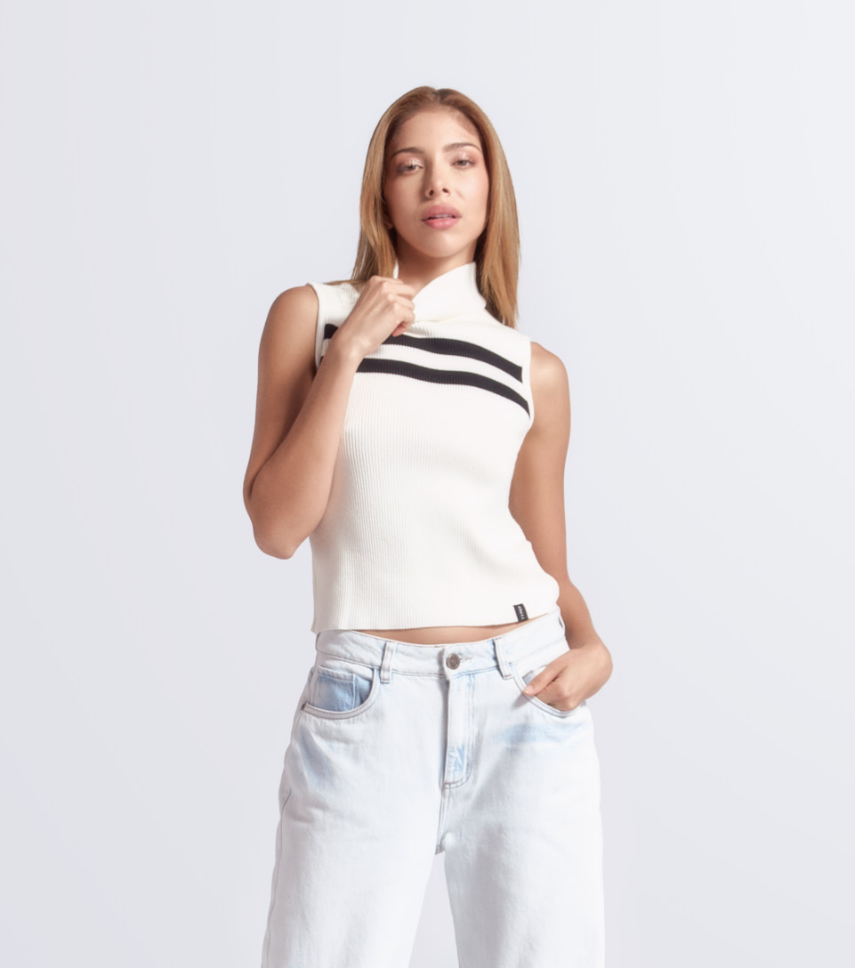 Isabella Blusa Tejida Bicolor TyperBL